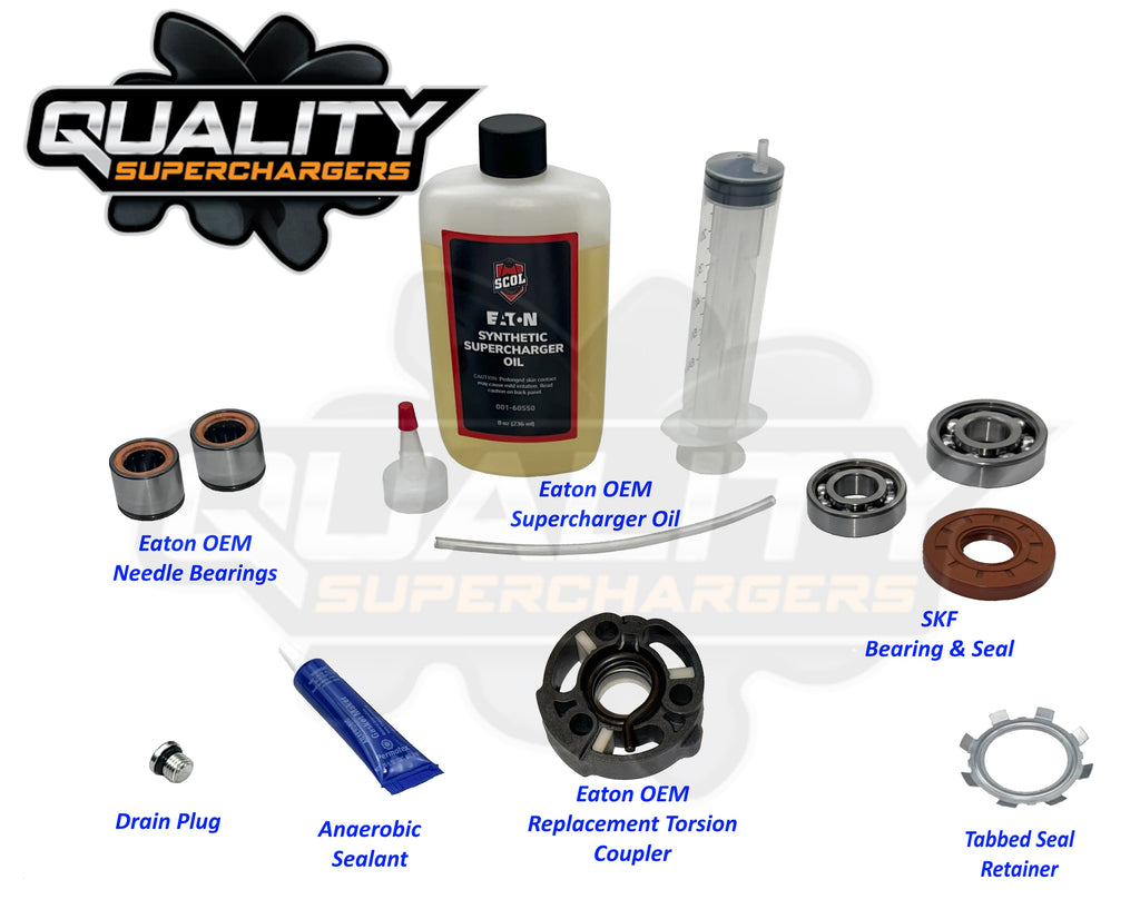Supercharger Rebuild Kit Jaguar Land Rover 4.2 Liter Eaton M112 03-09 Snout & Case Needle Bearings