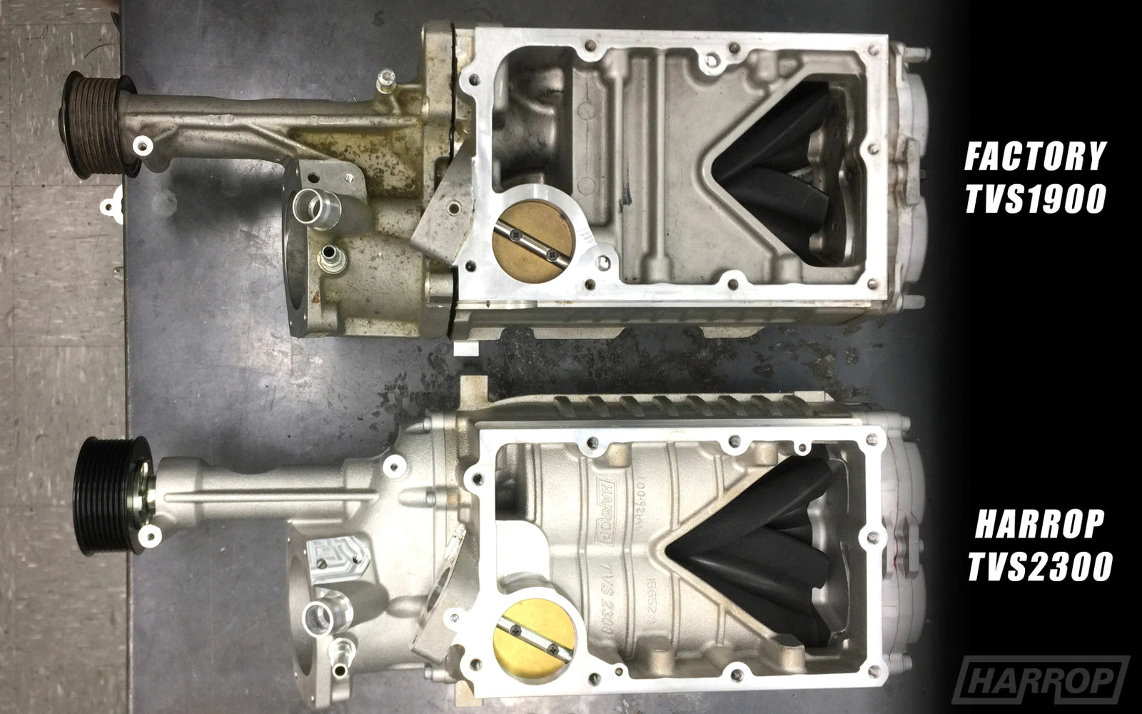 New Harrop TVS2300 Supercharger for Jaguar Land Rover Supercharged Vehicles with the 2014 plus with Electronic Bypass