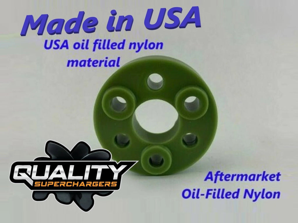 Supercharger Coupler Isolator Oil Filled Nylon Jaguar Range Rover Land 5.0 47mm 2010 - 2014