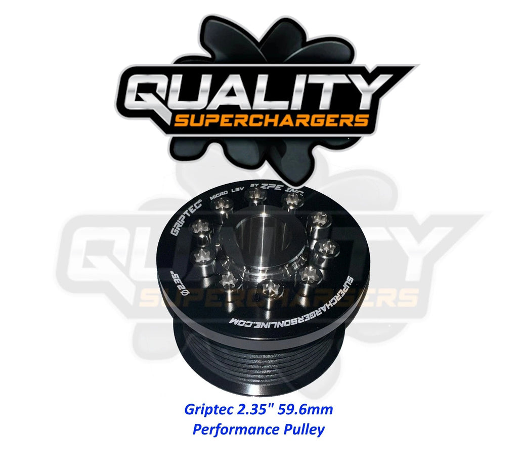 Griptec Supercharger Pulley 2.35" 59.6mm Jaguar Land Rover Range 5.0