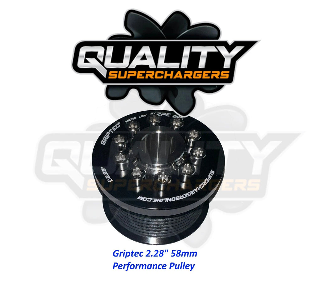Griptec Supercharger Pulley 2.28" 58mm Jaguar Land Rover Range 5.0