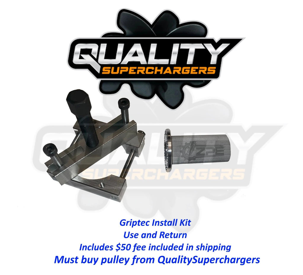 3.0 Griptec Supercharger Pulley Jaguar Land Rover Install Kit